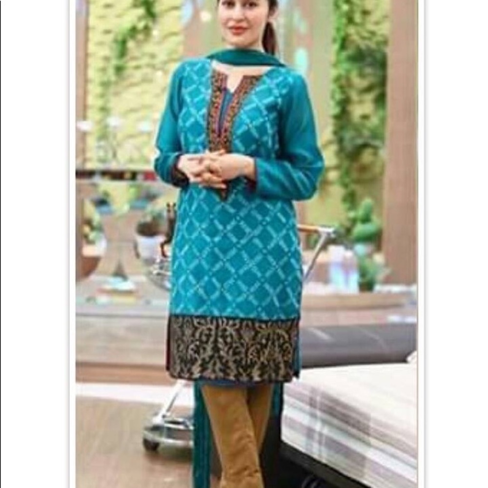 Dark turquoise kurti or sea green